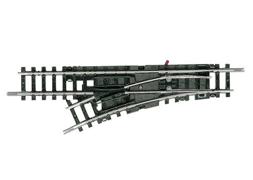 Minitrix Left Hand Turnout Radius 1 30/24 Degree N Gauge 14951