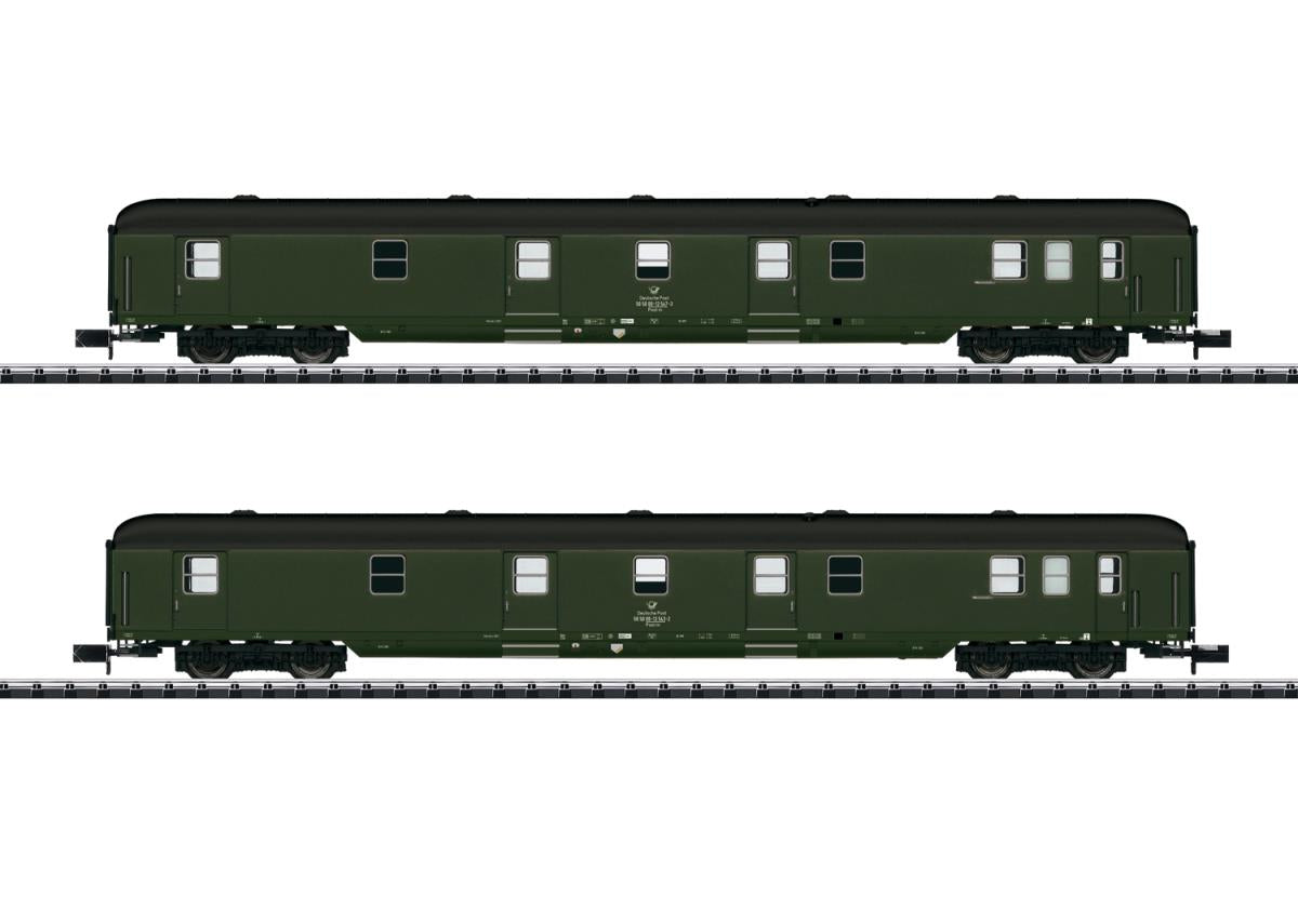 Minitrix DR GEX Postal Coach Set (2) V N Gauge 15311