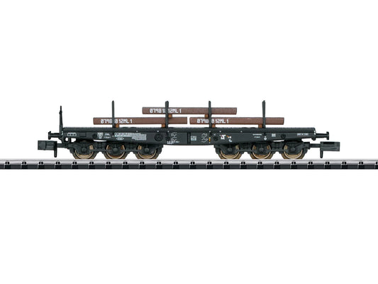 Minitrix M15453 DB Sa705 Heavy Duty Flat Wagon w/Steel Girders Load IV N Gauge