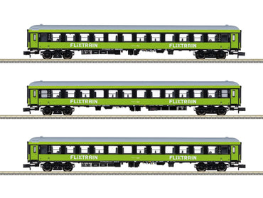 Minitrix Flixtrain 2nd Class Coach Set (3) VI M15462 N Gauge