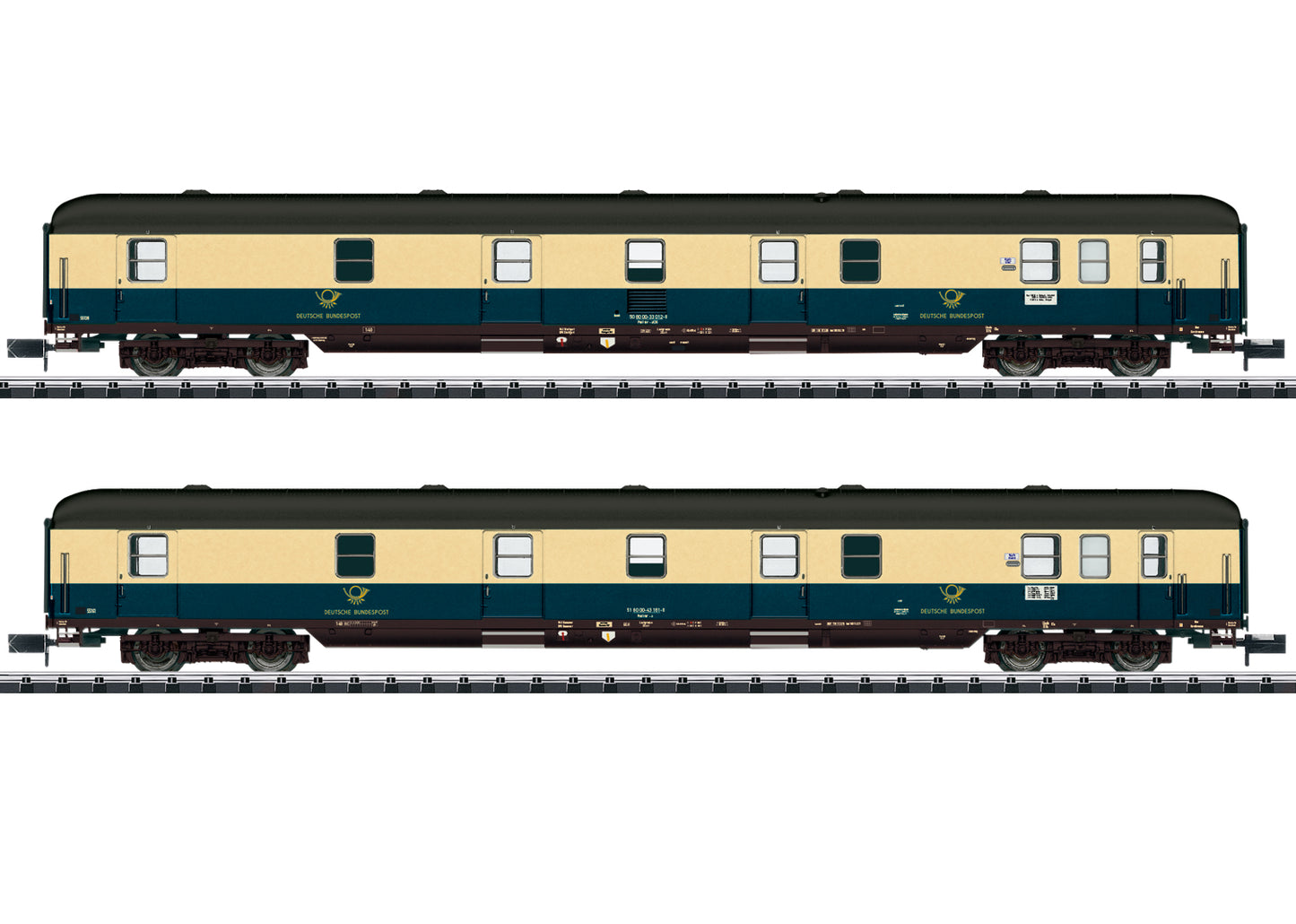 Trix 18201 DBP Mail Coach Set (2) IV N Gauge