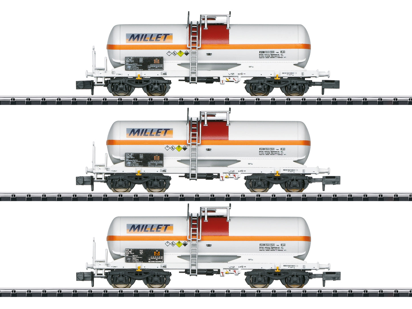 Minitrix Millet Bogie Tank Wagon Set (3) VI N Gauge M18266