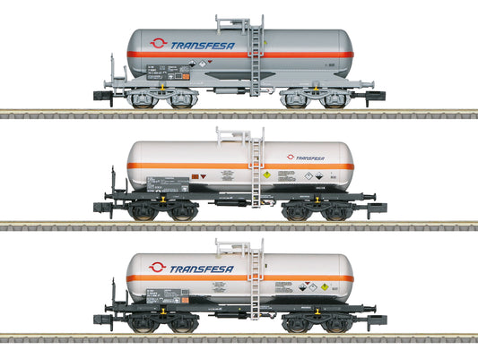 Minitrix Transfesa Bogie Tank Wagon Set (3) VI N Gauge M18267