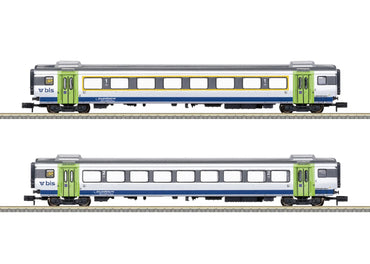 Minitrix BLS Golden Pass Line Express Coach Set (2) VI M18294 N Gauge