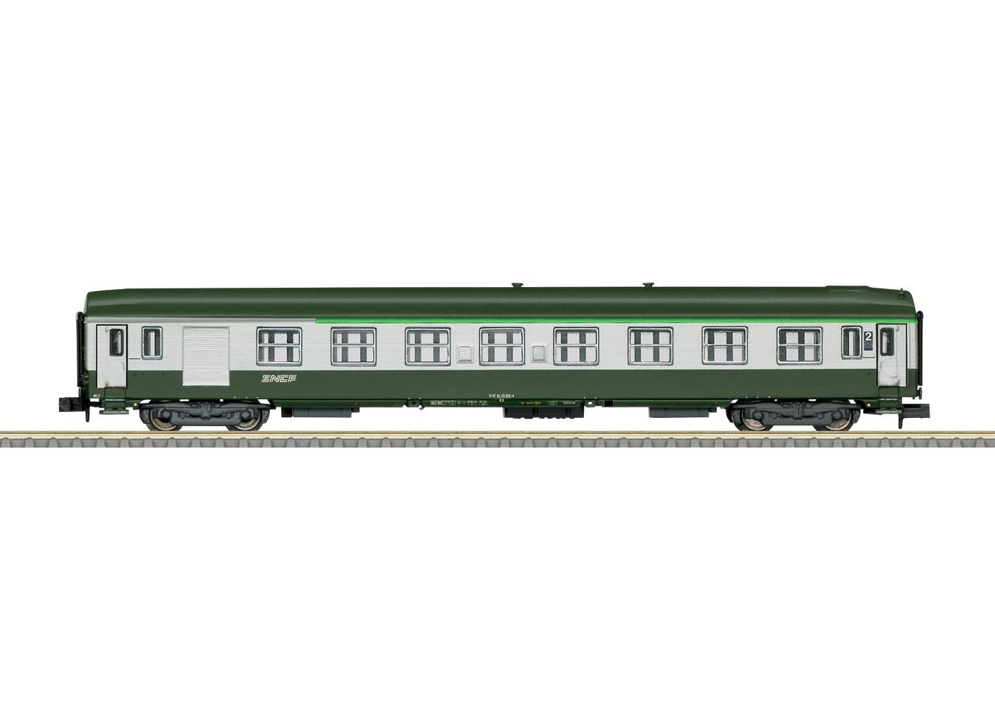 Minitrix SNCF B7D 2nd Class Express Baggage Coach V M18463 N Gauge