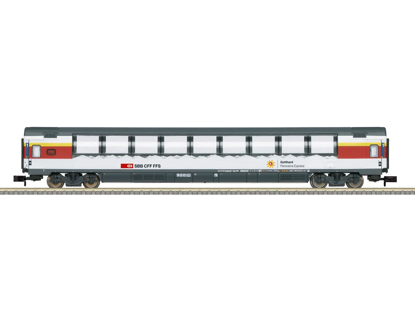 Minitrix M18622 SBB SRm Express Panorama Coach VI N Gauge