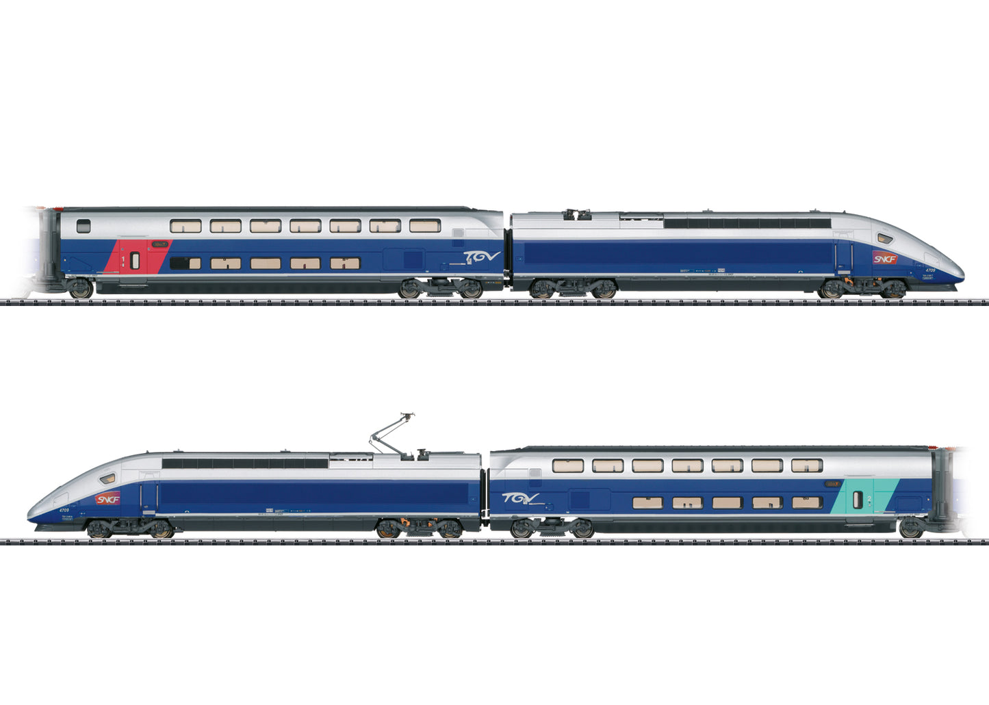 Trix 22381 SNCF TGV Euroduplex 4 Car EMU VI (DCC-Sound) HO