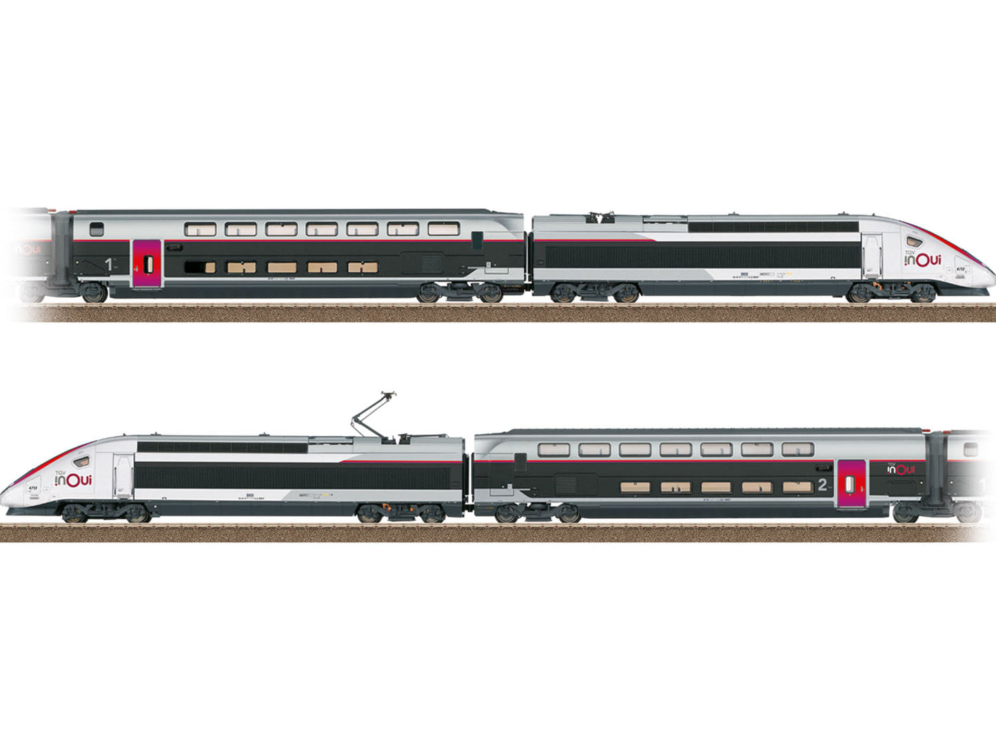 Trix M22482 SNCF INOUI 4 Car EMU VI (DCC-Sound) HO Gauge