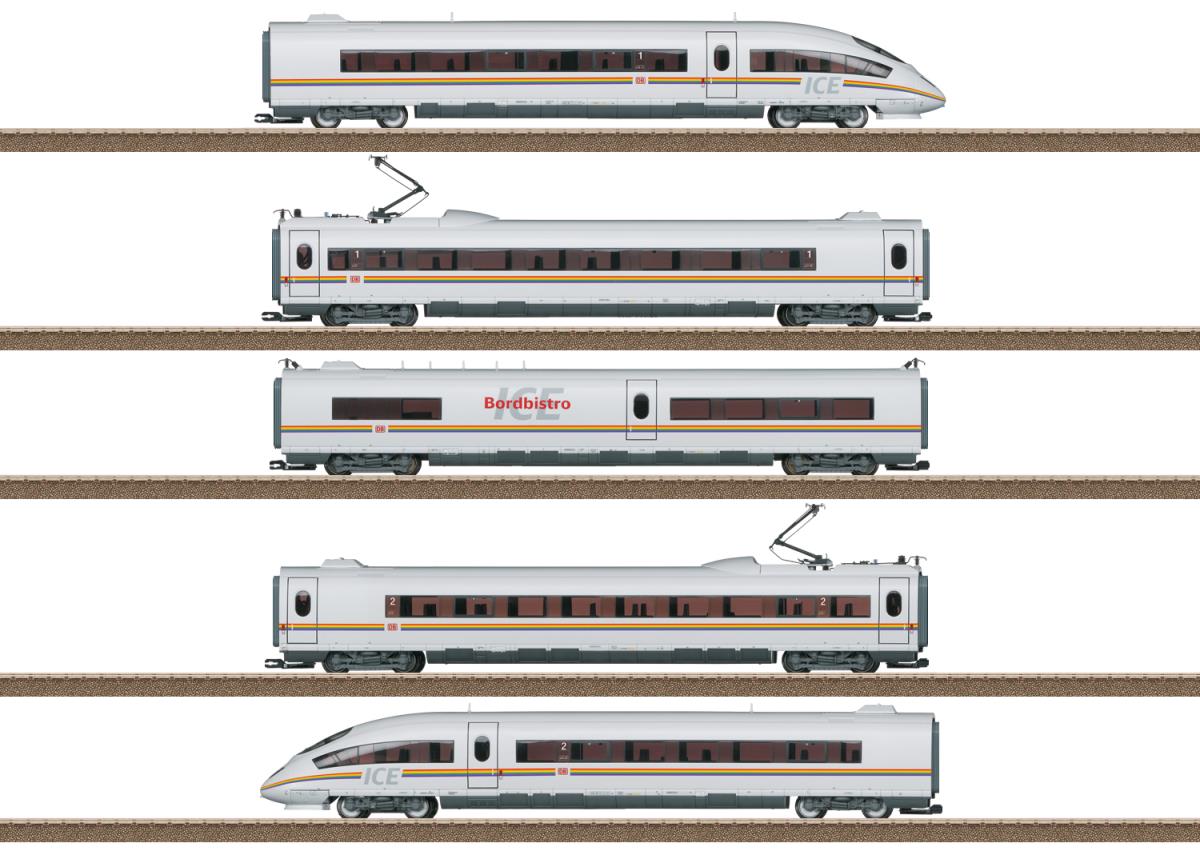 Trix 22784 DBAG BR403 ICE3 Rainbow 5 Car EMU VI (DCC-Sound) HO