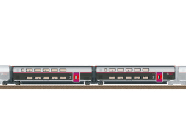 Trix M23188 SNCF INOUI Intermediate Coach Set 2 (2) VI HO Gauge