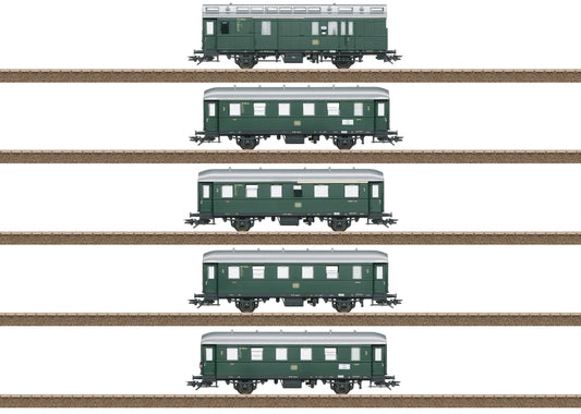 Minitrix DB Standard Design Branch Line Coach Set (5) III HO Gauge 23225