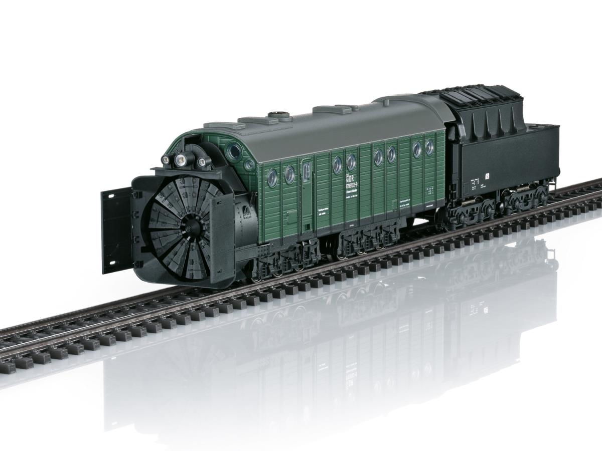 Trix M24137 DR Henschel Steam Powered Rotary Snowplough IV (DCC-Sound) HO Gauge