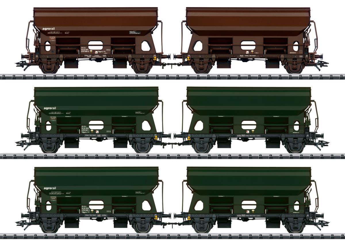 Trix 24169 Czech Railco Tds Hopper Wagon Set (3x2) VI HO