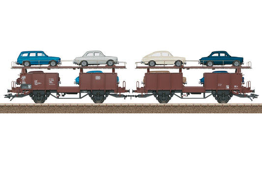 Trix 24332 DB Laaes541 Auto Transportation Wagon Set (2) IV HO