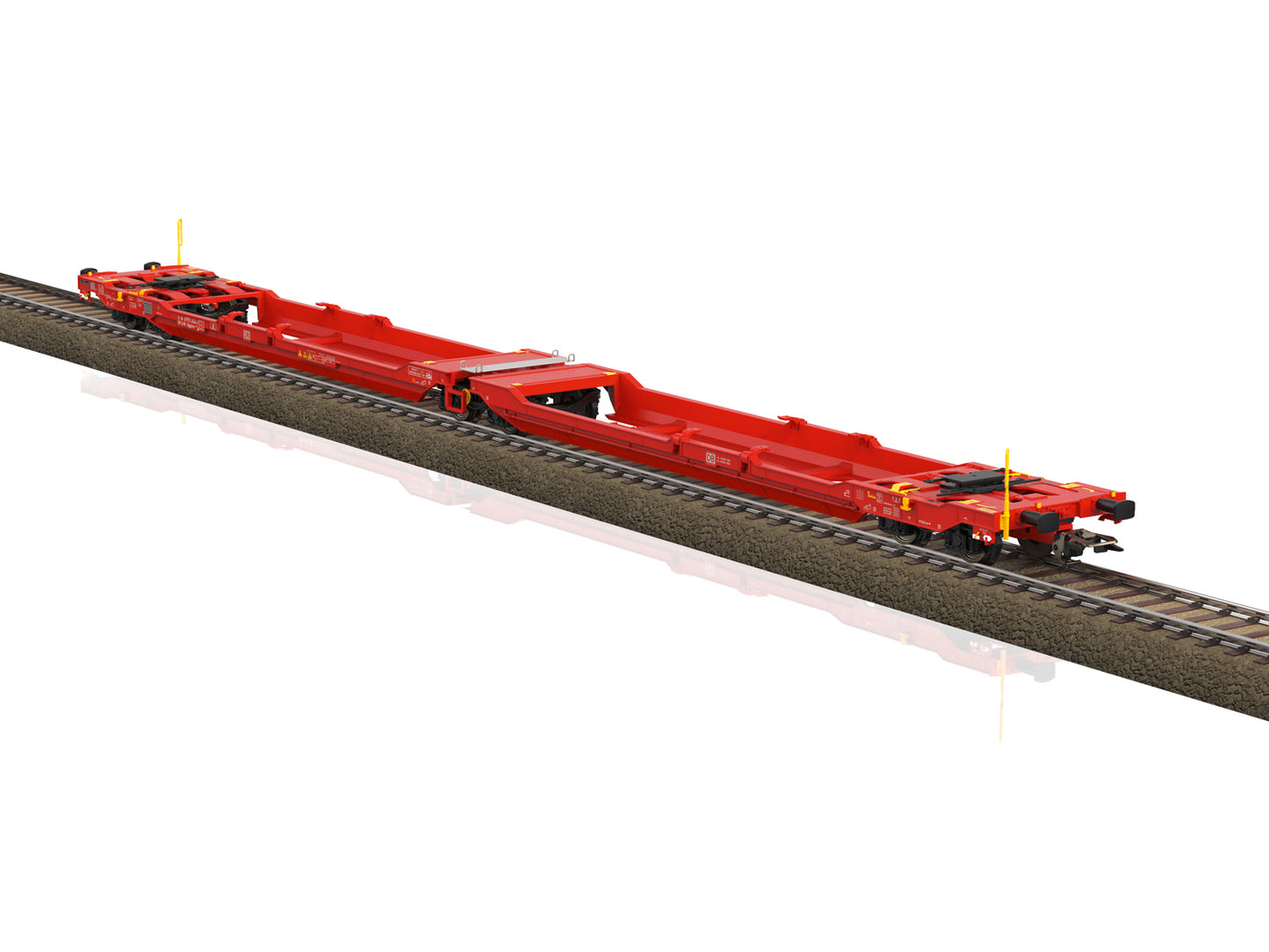 Trix DBAG Sdggmrss (T3000e) Dbl Flat Wagon LKW Walter Load VI HO Gauge M24470