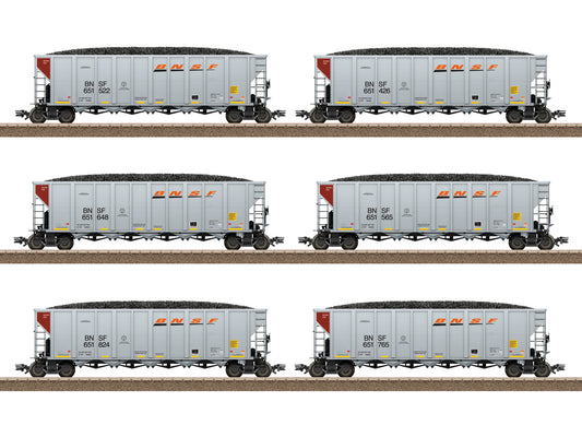 Trix M24911 BNSF Hopper Wagon Set (6) HO Gauge