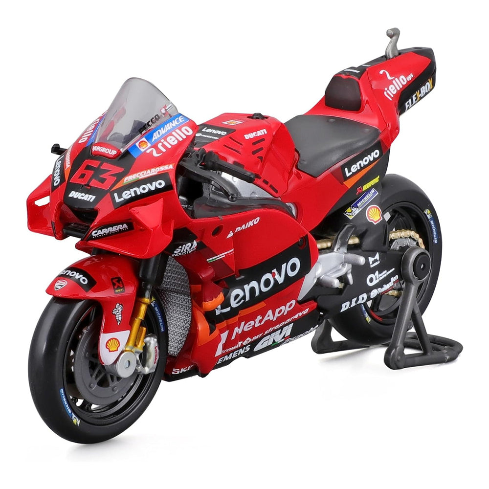 Maisto 2022 Ducati Lenovo (#63 Bagnaia) 1:18 Model M36391B