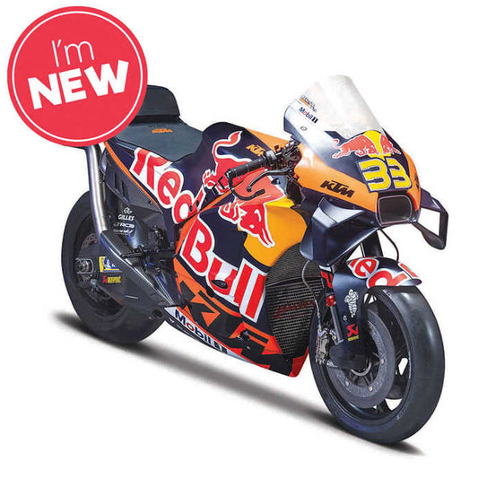 Maisto Motorbike 2023 Red Bull KTM Factory (#33 Binder) 1:18 Model M36393B