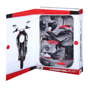 Maisto 39196 Ducati Diavel Carbon 2011 Assembly Line 1:12 Motorbike Diecast Kit