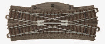 TRIX Minitrix C Track Electric Double Slip 24.3 Degree HO Gauge M62624