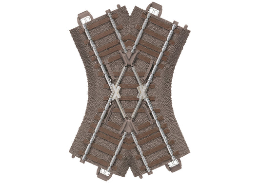 Trix C Track Short Crossing 103.3mm M62649 HO Gauge