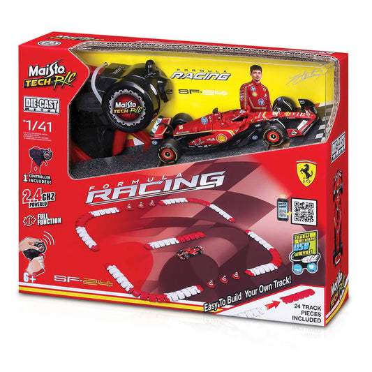 Maisto F1 Ferrari Mini Metal 1:41 Diecast Racing Track Leclerc M82671