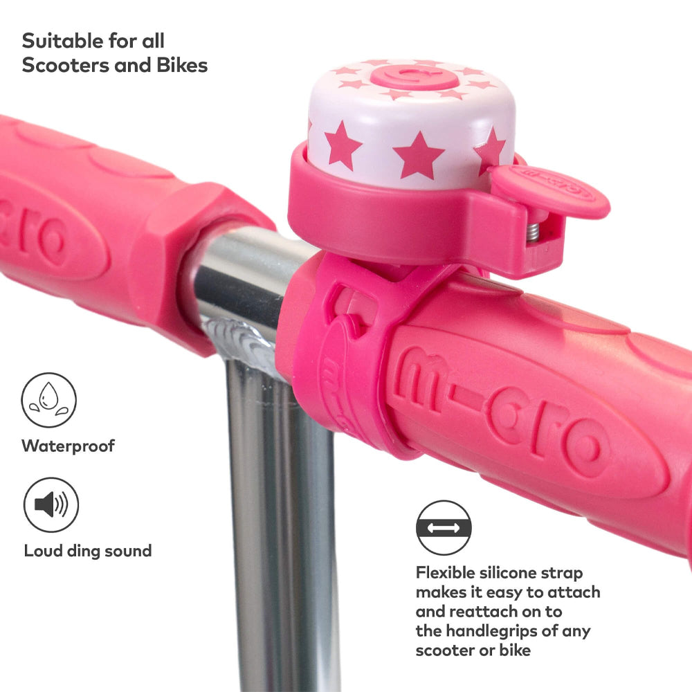 Micro My First Scooter Gift Set - Pink Star - Helmet, Bell & Strap