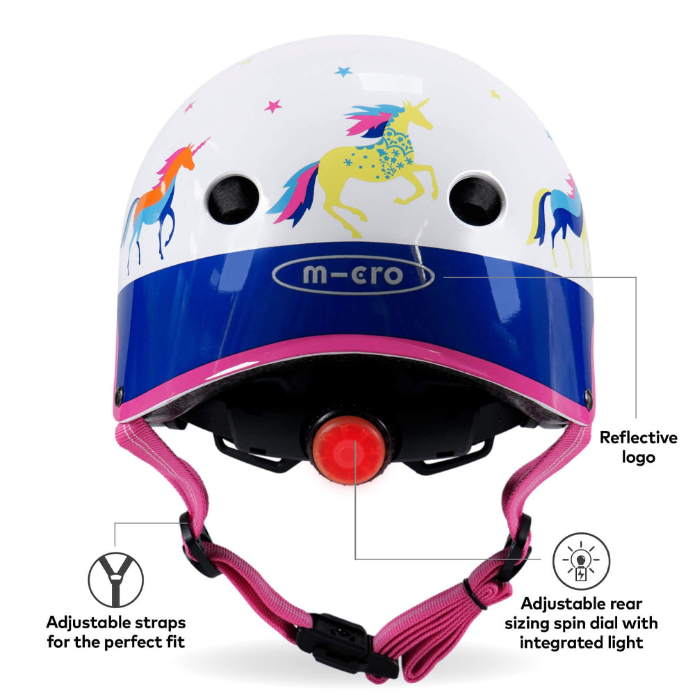 Micro Unicorn Deluxe Printed Helmet Medium 55-58cm for Scooters & Bikes