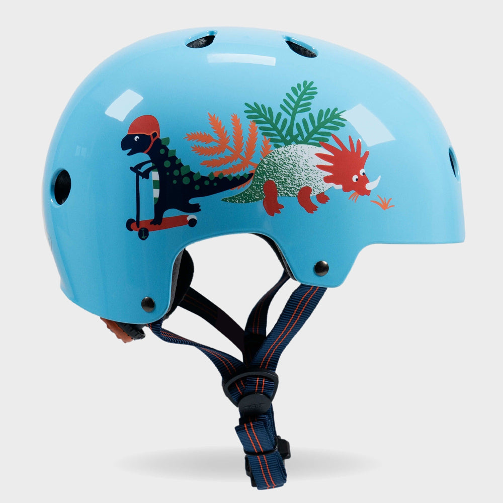 Micro Dinosaur Printed Helmet Medium 55-58cm for Scooters & Bikes