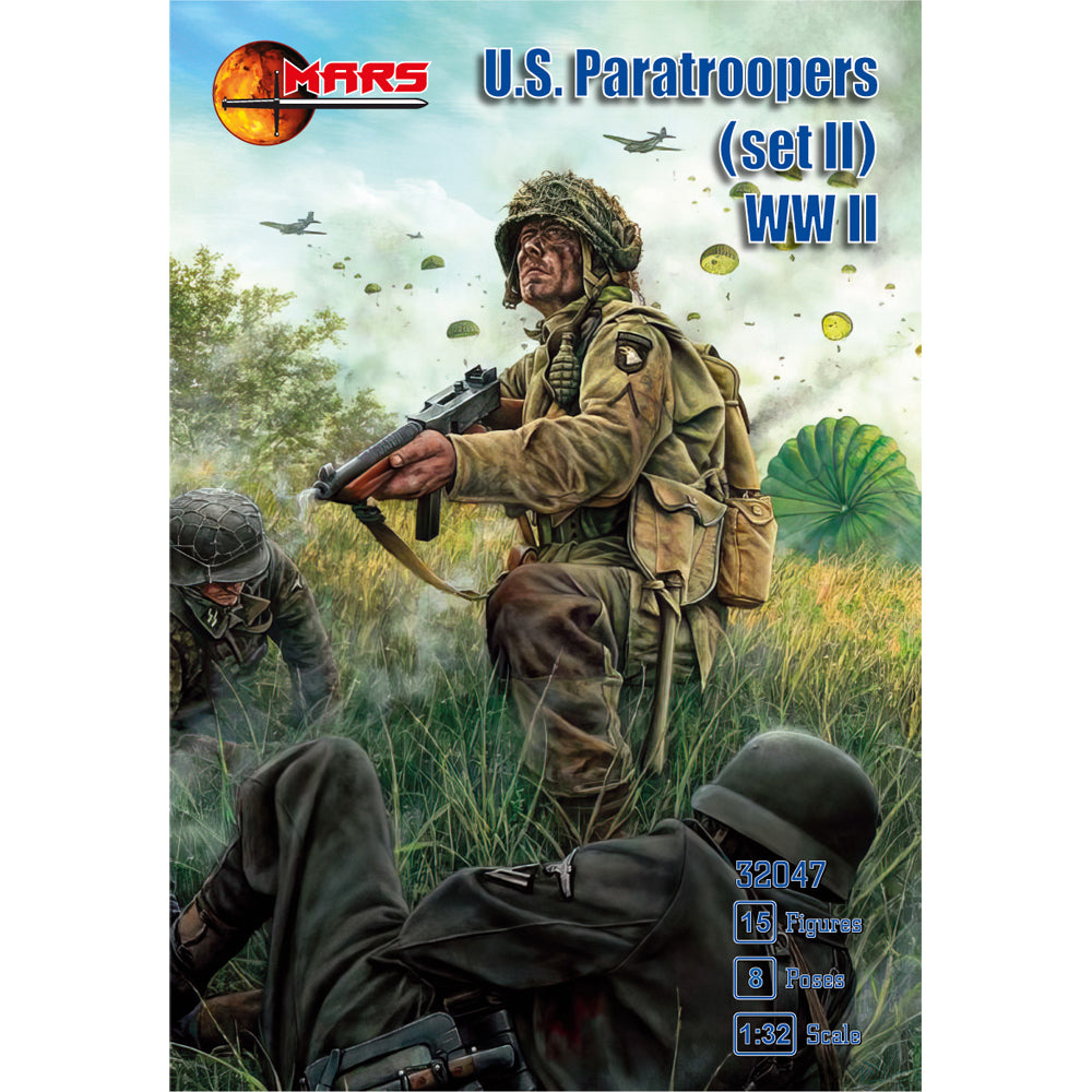 Mars 32047 WWII US Paratroopers (Set II) 1:32 Model Kit