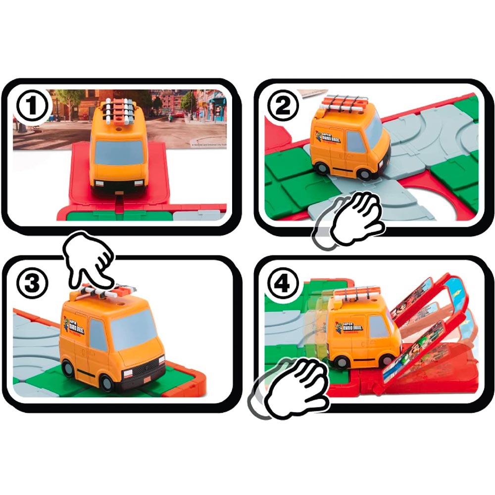 Super Mario Bros Movie Route'n Go Puzzle Game EPOCH