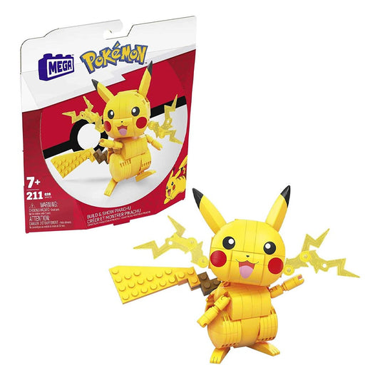 Mega Construx Pokémon Pikachu Building Brick Toy Age 7+ GMD31