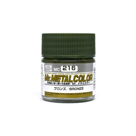 Mr. Hobby Mr. Metal Colour - 216 - Bronze 10ml Acrylic Model Paint