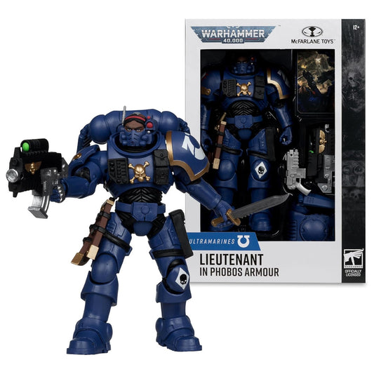 McFarlane Warhammer 40k Ultramarines: Lieutenant in Phobo Armour 7" Figure