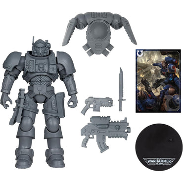 McFarlane Warhammer 40k Ultramarines: Lieutenant in Phobo Armour AP 7" Figure