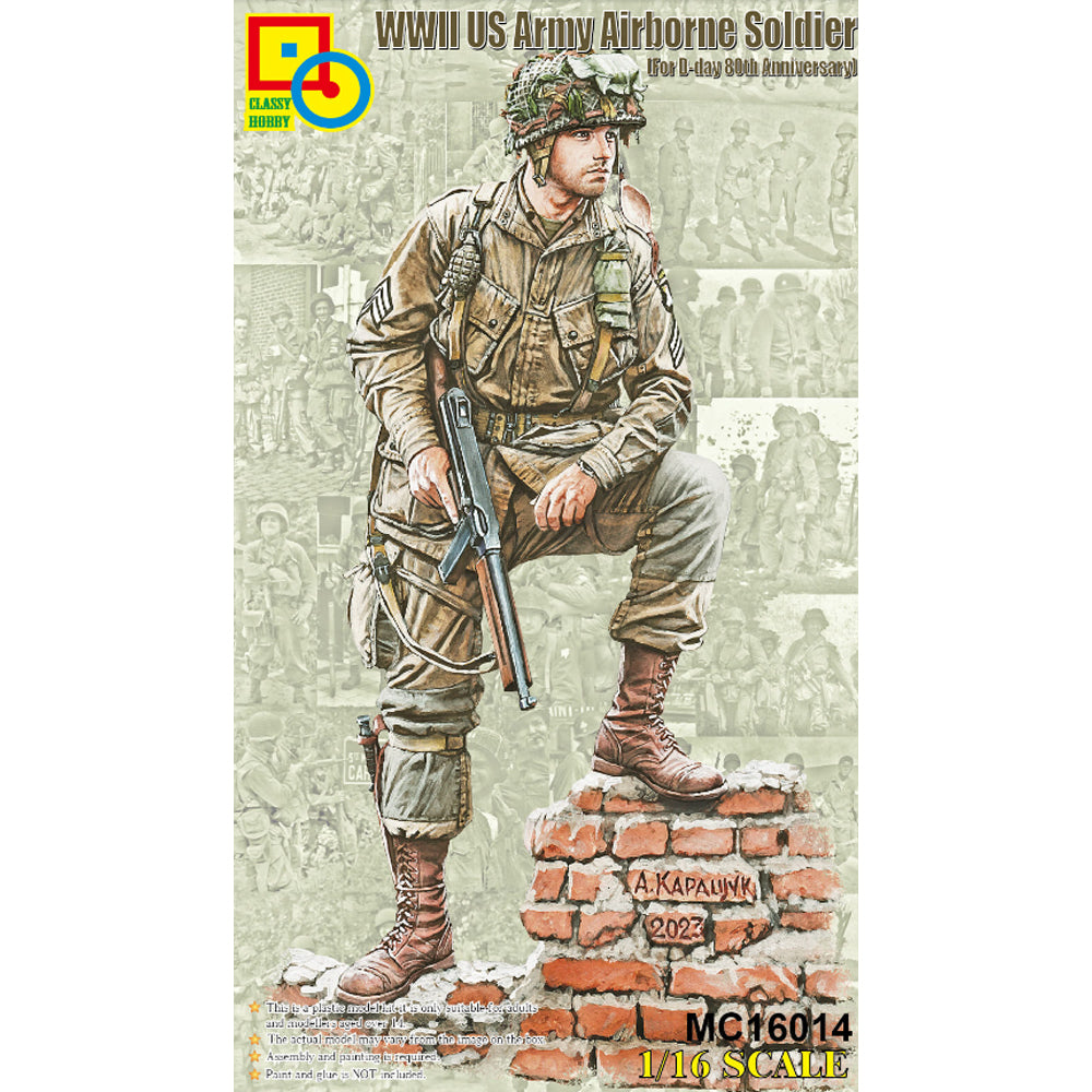 Classy Hobby MC16014 WWII US Army Airborne Soldier 1:16 Model Kit