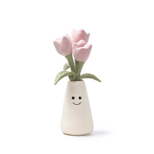 McHugs Elegant Tulip Vase Plush Soft Toy