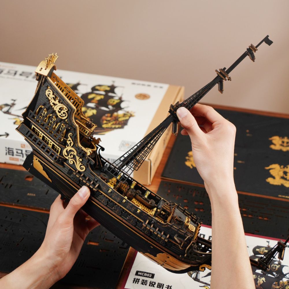 ROKR The Seahorse Barque 3D Wooden Model MCB02 603pcs