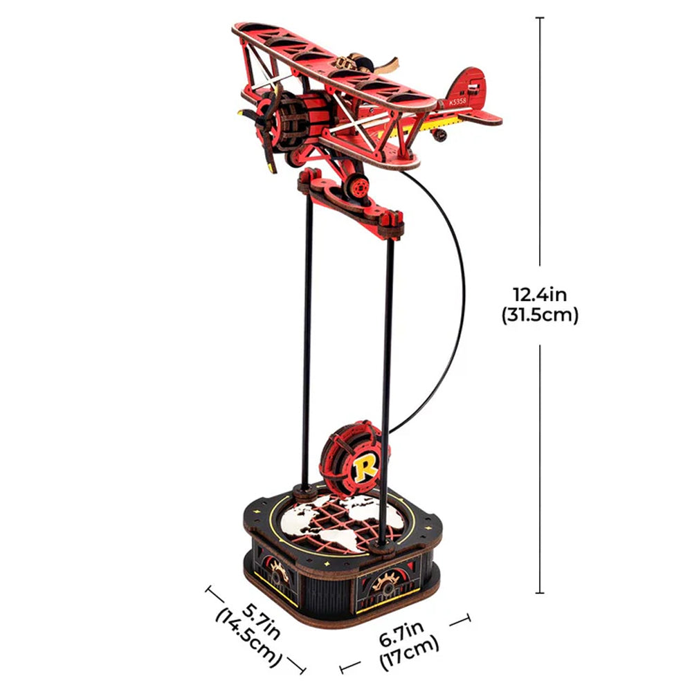 ROKR Sky Captain Pendulum Balance Toy 3D Puzzle Wooden Kit MCD01