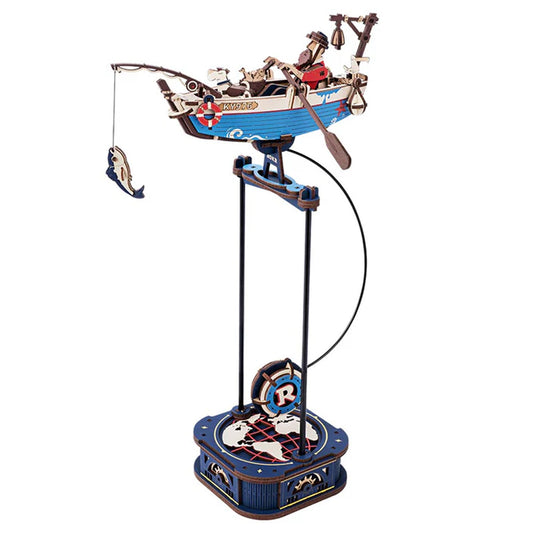 ROKR Ocean Fisher Pendulum Balance Toy 3D Puzzle Wooden Kit MCD02