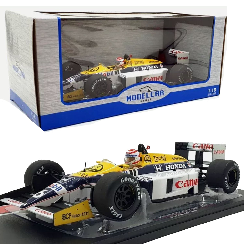 Model Car Group 18626 Williams FW11 #6 Brazil GP 1986 N Piquet 1:18 Diecast Car