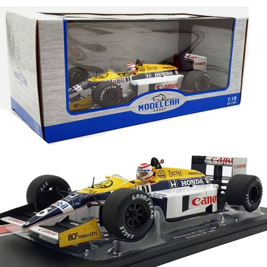 Model Car Group 18626 Williams FW11 #6 Brazil GP 1986 N Piquet 1:18 Diecast Car