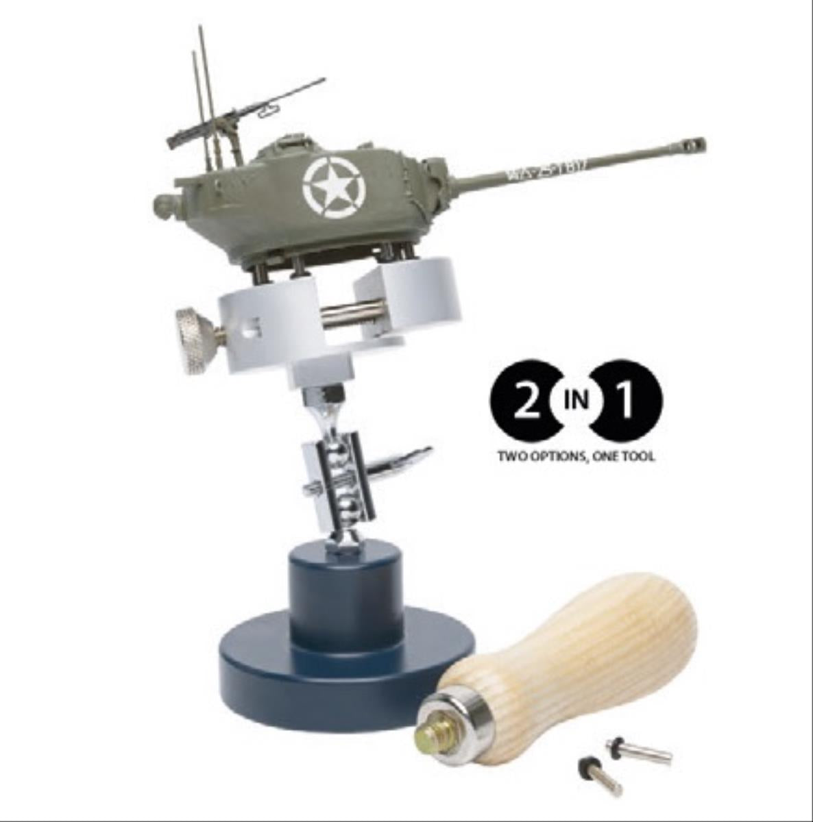 Modelcraft CL8010-S 2 in 1 Work Holder with Non Slip Base & Wooden Handle