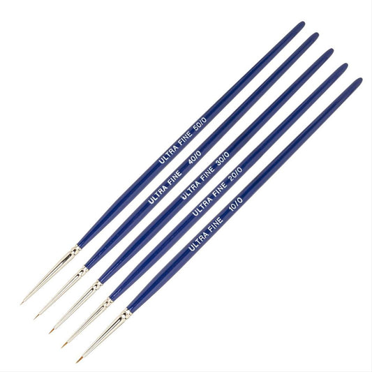 Modelcraft Ultrafine Sable Brush Set (5) MCPPB2202-S