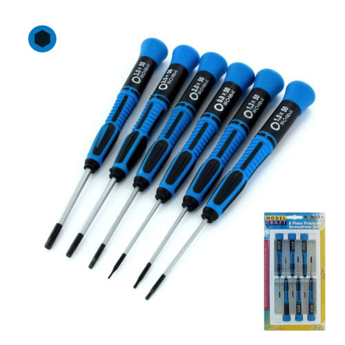 Modelcraft SD1606 Hex Key Driver Set (6)