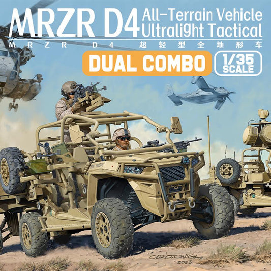 Magic Factory MF2005 MRZR D4 Ultralight Tactical ATV Dual Combo 1:35 Model Kit