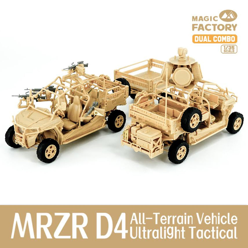Magic Factory MF2005 MRZR D4 Ultralight Tactical ATV Dual Combo 1:35 Model Kit