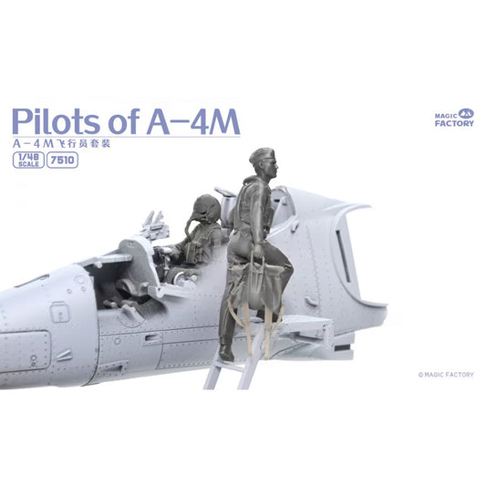 Magic Factory 7510 A-4M Pilot Figures 1:48 Model Kit