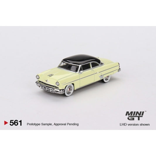 MiniGT MGT00561-L 1/64 LINCOLN CAPRI 1954 PREMIER YELLOW (LHD) 1:64