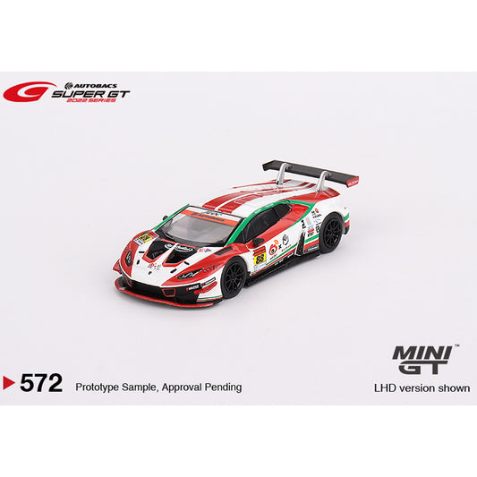 MiniGT Lamborghini Huracan GT3 EVO #88 Weibo Primez JLOC '22 1:64 Model 572-L